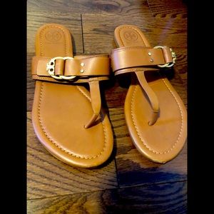 Tory Burch chestnut brown sandals